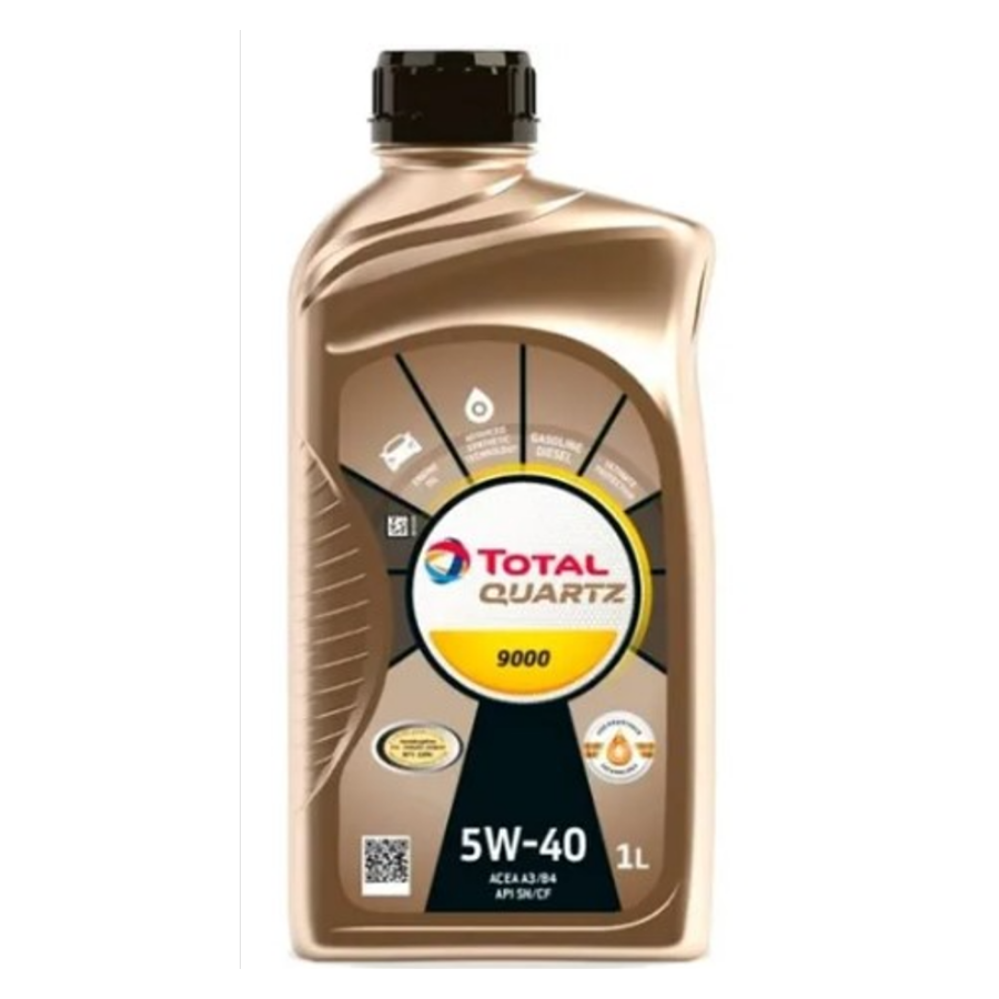 Aceite sintetico 5w40 quartz 9000 (caja con 12 litros)