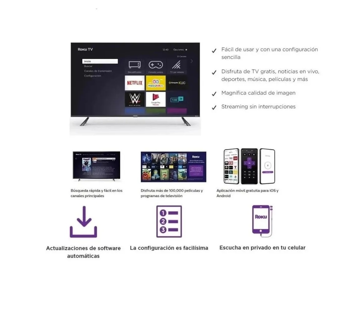 TV 32 Pulgadas JVC SI32RF 32 Pulgadas HD Smart TV LED