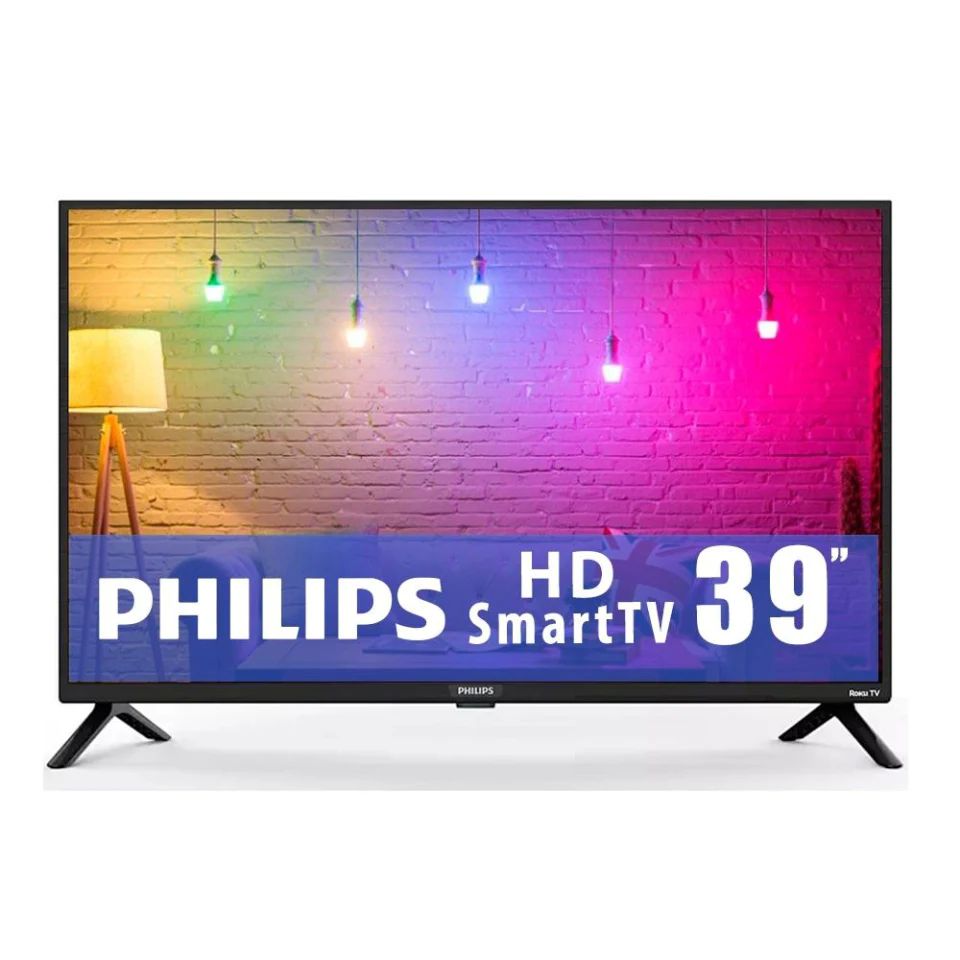 Pantalla Philips 39" Pulgadas HD Smart TV LED Roku Tv