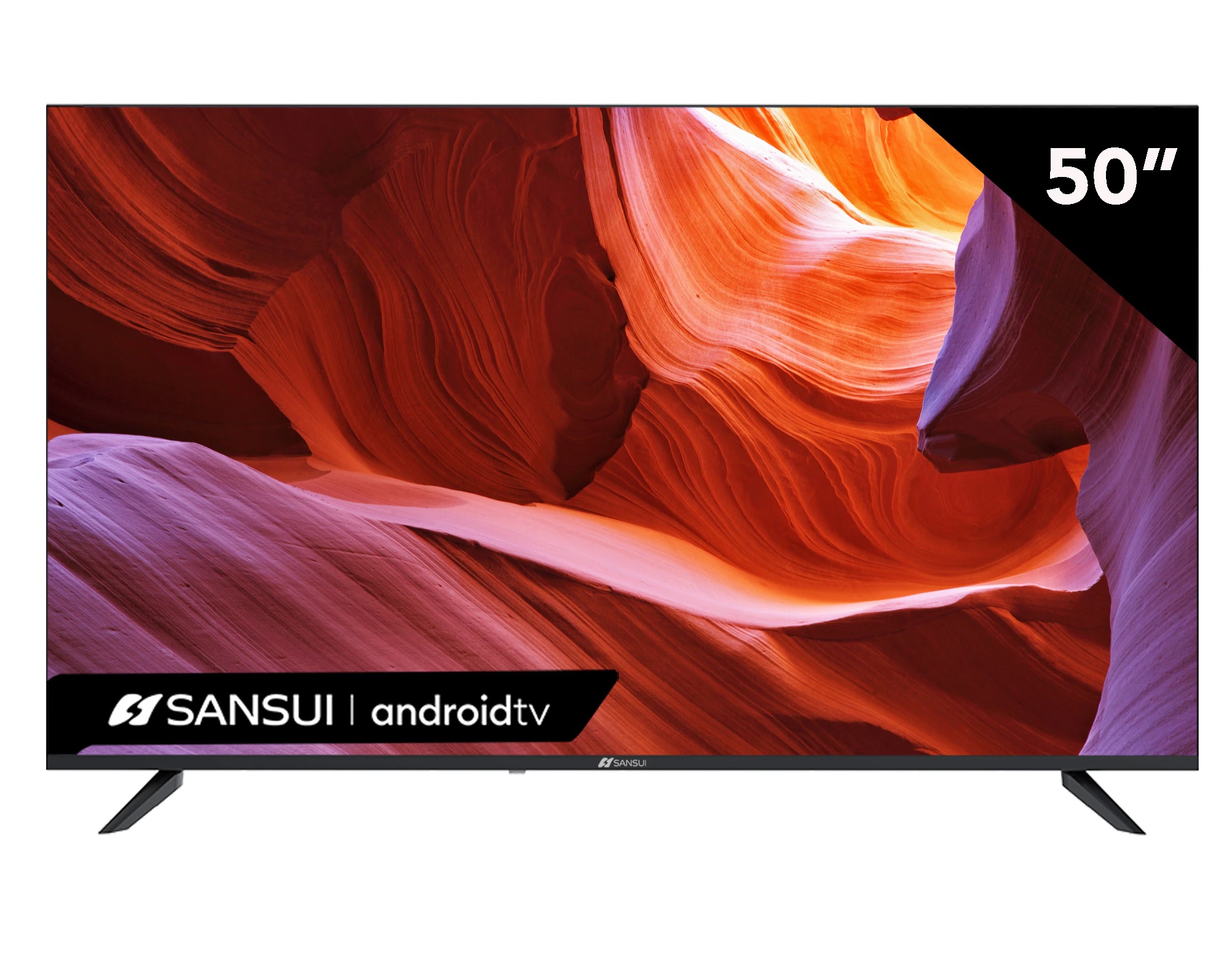 Pantalla SANSUI Smart TV Android TV 50" 4K, ULTRA HD SMX50V1UA CONTROL DE VOZ EN CONTROL REMOTO