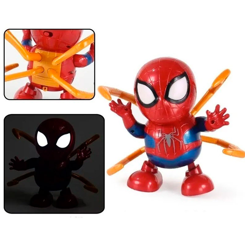 juguete bailarin Dance Super heores Batman Ironman Spiderman 