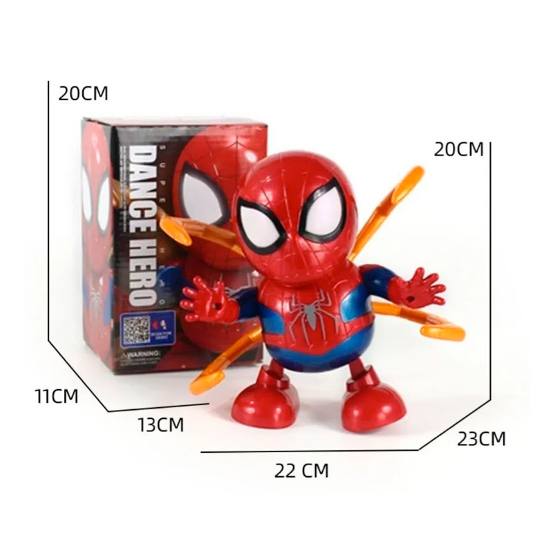 juguete bailarin Dance Super heores Batman Ironman Spiderman 