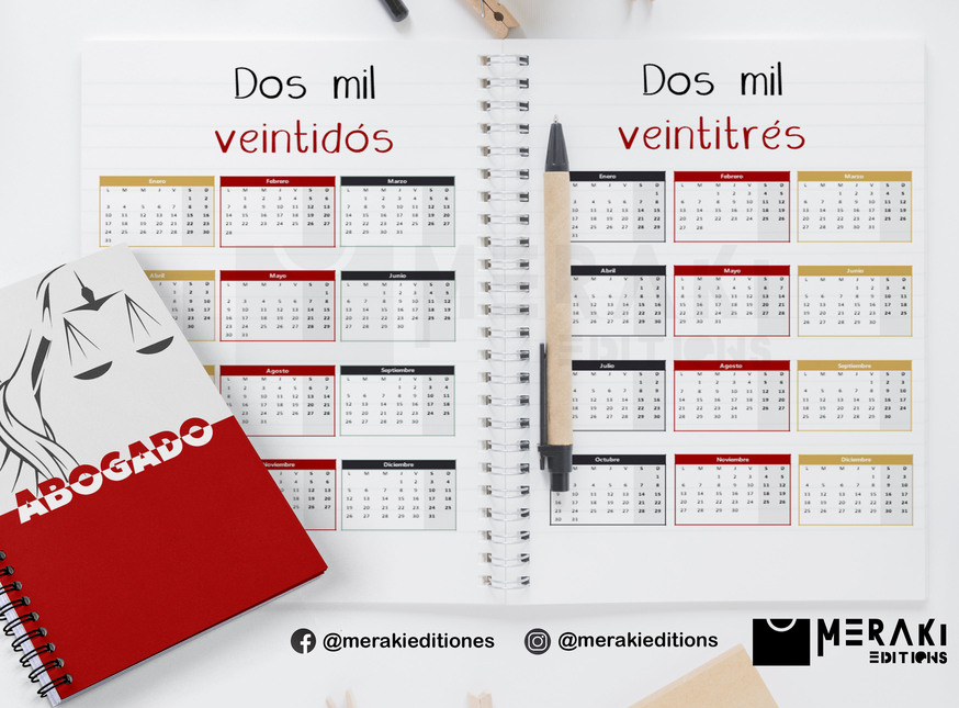 Agenda Abogado Perpetua, Agenda Personalizada, Abogado