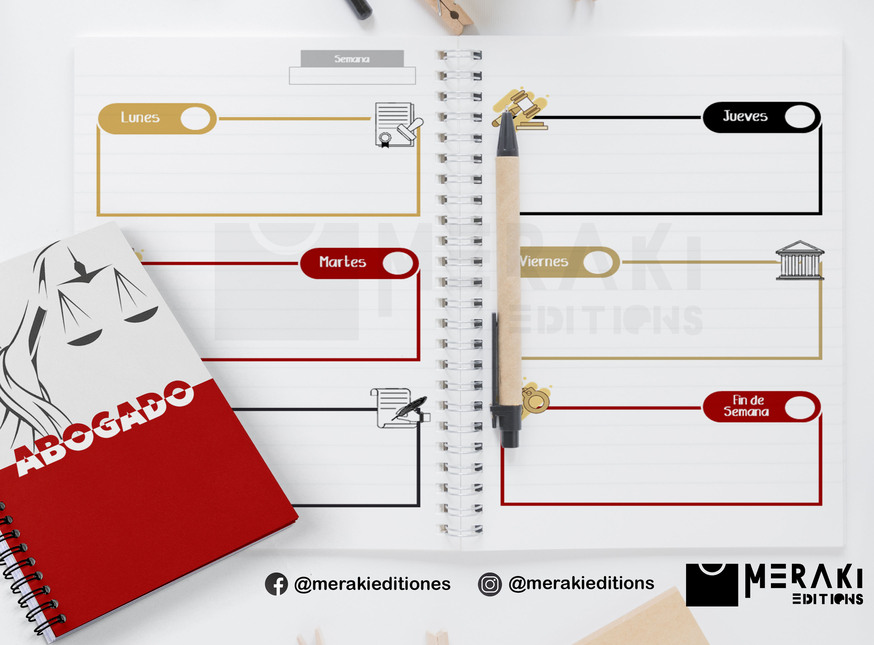 Agenda Abogado Perpetua, Agenda Personalizada, Abogado