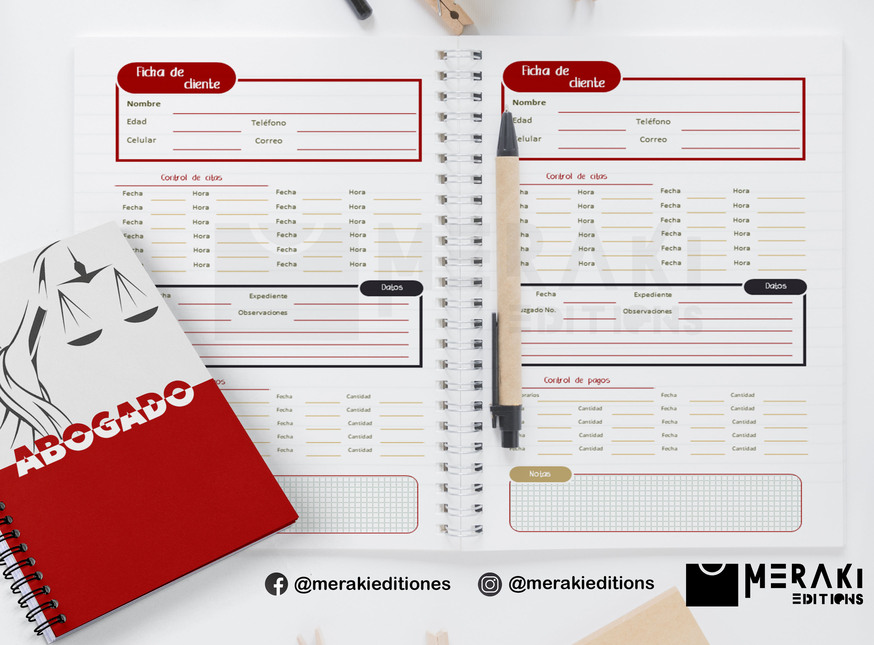 Agenda Abogado Perpetua, Agenda Personalizada, Abogado