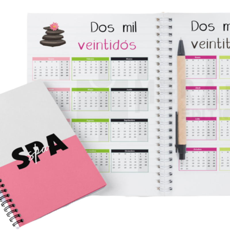 Agenda Spa Perpetua, Agenda Personalizada, Spa