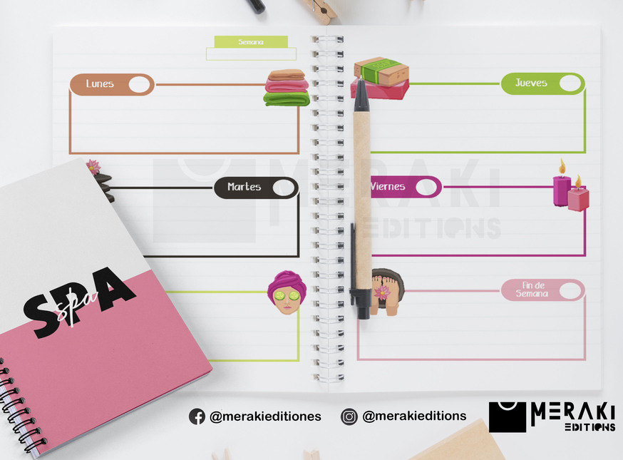 Agenda Spa Perpetua, Agenda Personalizada, Spa