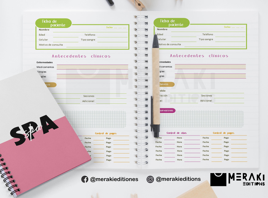 Agenda Spa Perpetua, Agenda Personalizada, Spa
