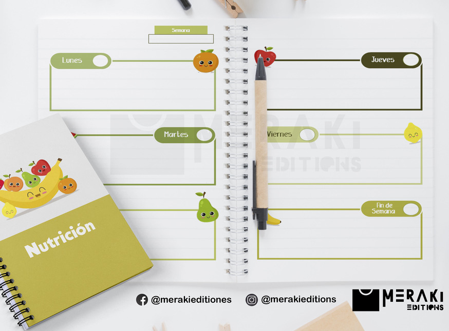 Agenda Nutrición Perpetua, Agenda Personalizada, Nutrición