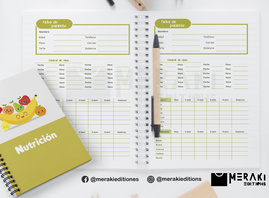 Agenda Nutrición Perpetua, Agenda Personalizada, Nutrición