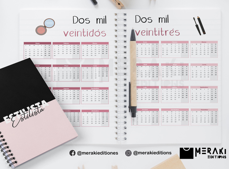 Agenda Estilista Perpetua, Agenda Personalizada, Estilista