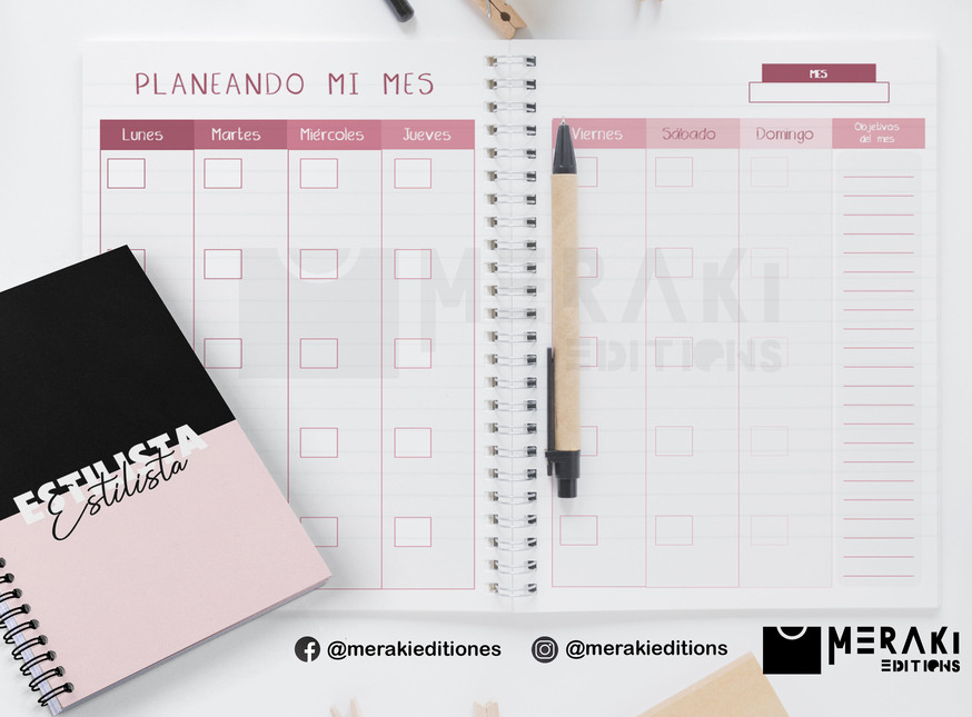 Agenda Estilista Perpetua, Agenda Personalizada, Estilista