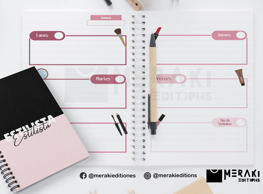 Agenda Estilista Perpetua, Agenda Personalizada, Estilista