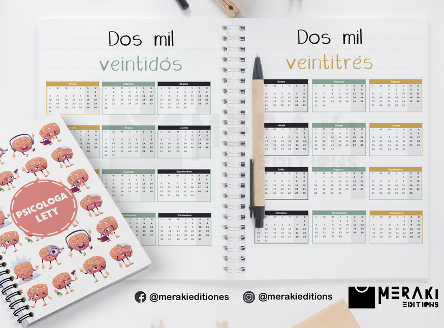 Agenda Psicología Perpetua, Agenda Personalizada, Psicología