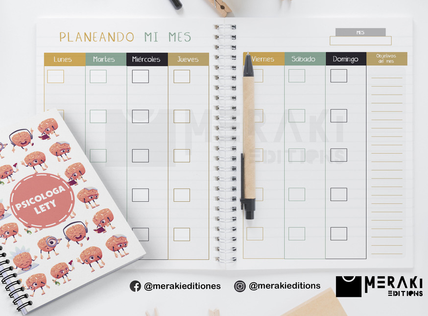 Agenda Psicología Perpetua, Agenda Personalizada, Psicología