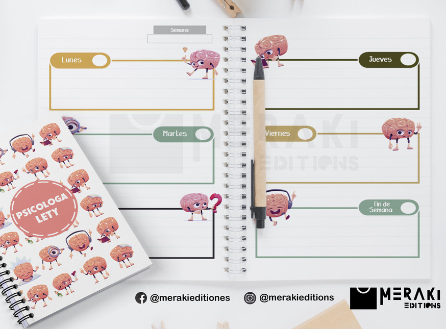 Agenda Psicología Perpetua, Agenda Personalizada, Psicología