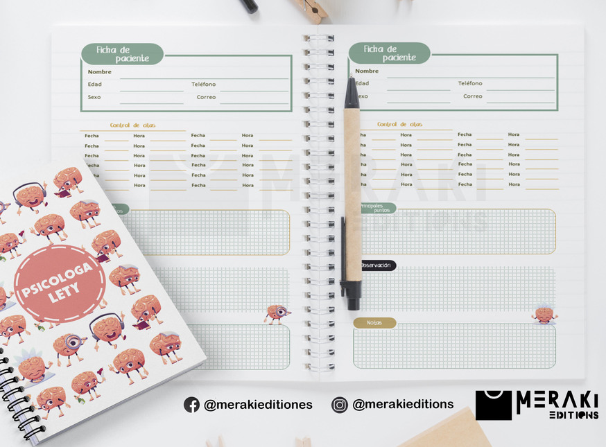 Agenda Psicología Perpetua, Agenda Personalizada, Psicología