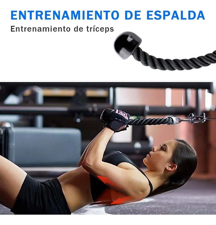 Cuerda Entrenamiento Gym Tríceps Para Desarrollo Muscular