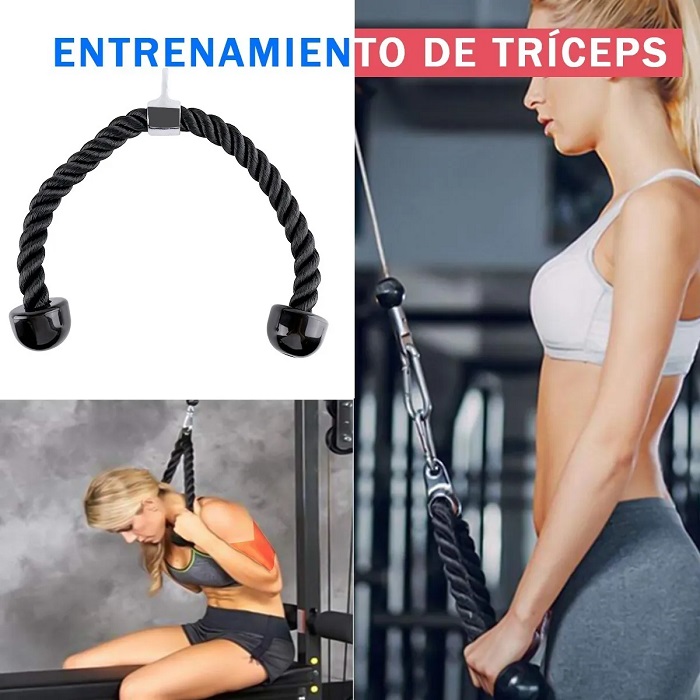 Cuerda Entrenamiento Gym Tríceps Para Desarrollo Muscular