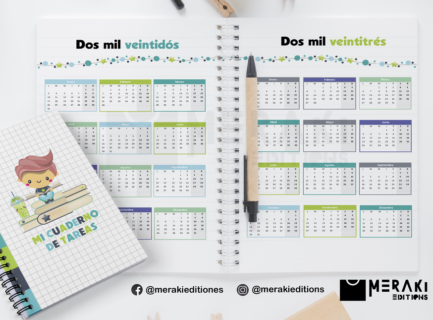 Agenda Para Estudiantes / Agenda Para Tareas /agenda Escolar