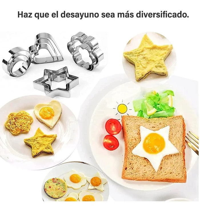 Set Moldes De Cortador Reposteria Galleta Inoxidable 9 Pieza