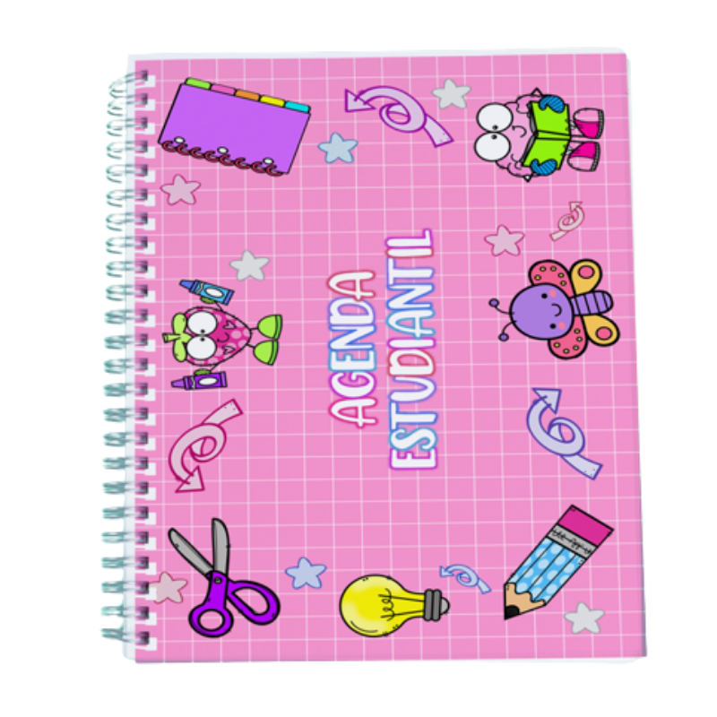 Agenda Para Estudiantes De Color Rosa / Estudiante Mujer