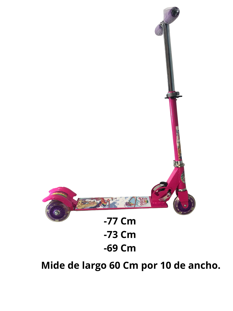 Scooter Barbie 3 Ruedas Luz