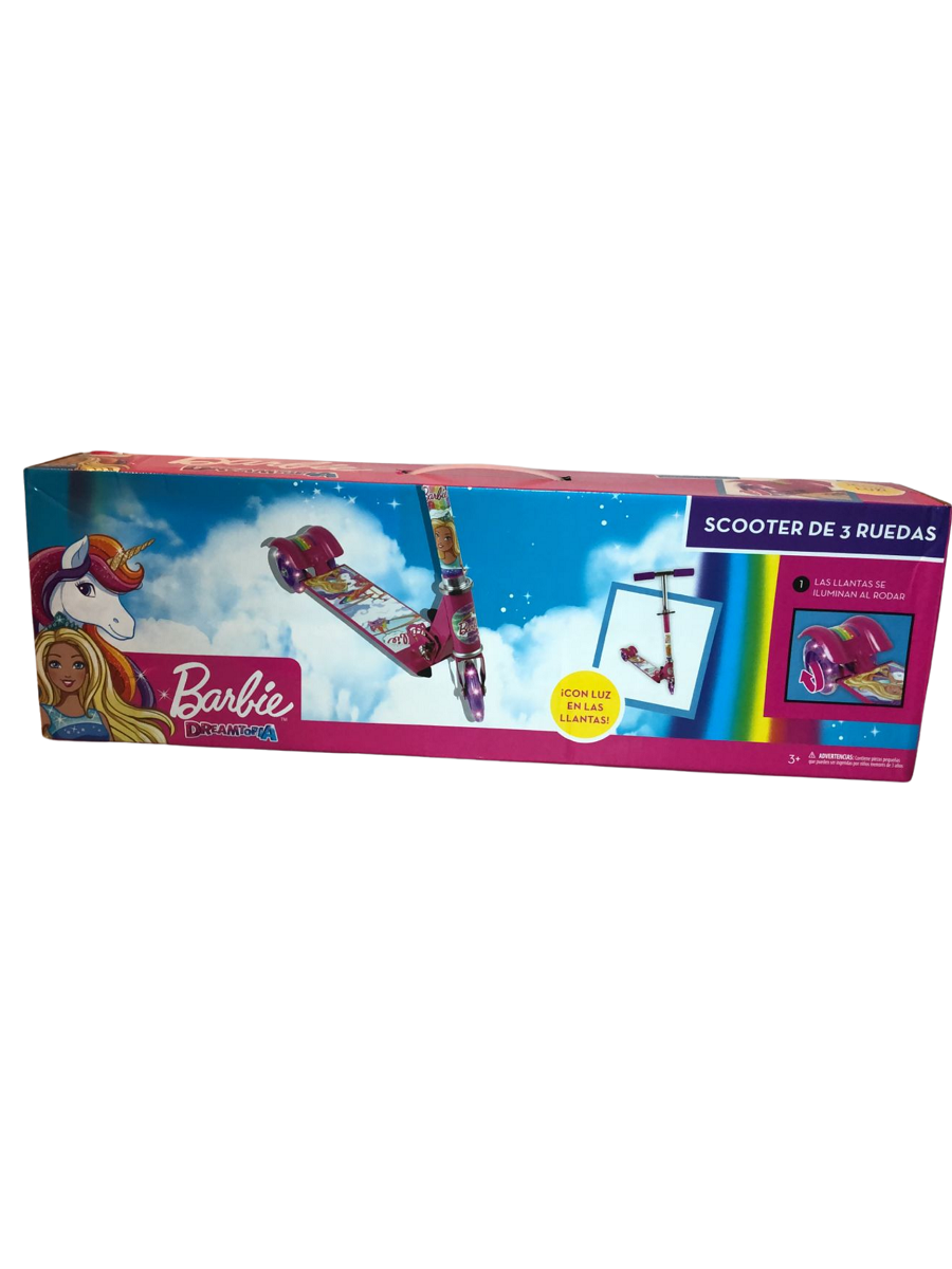 Scooter Barbie 3 Ruedas Luz