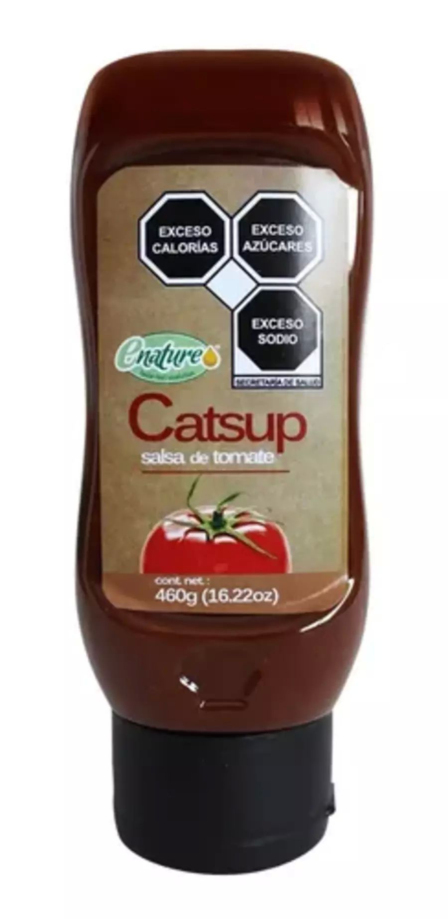 Cátsup Sin Azúcar 560g Enature Sin Gluten Sin Aditivos