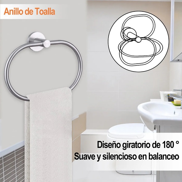 Juego Sets De Accesorios Para Baño 7 Pz