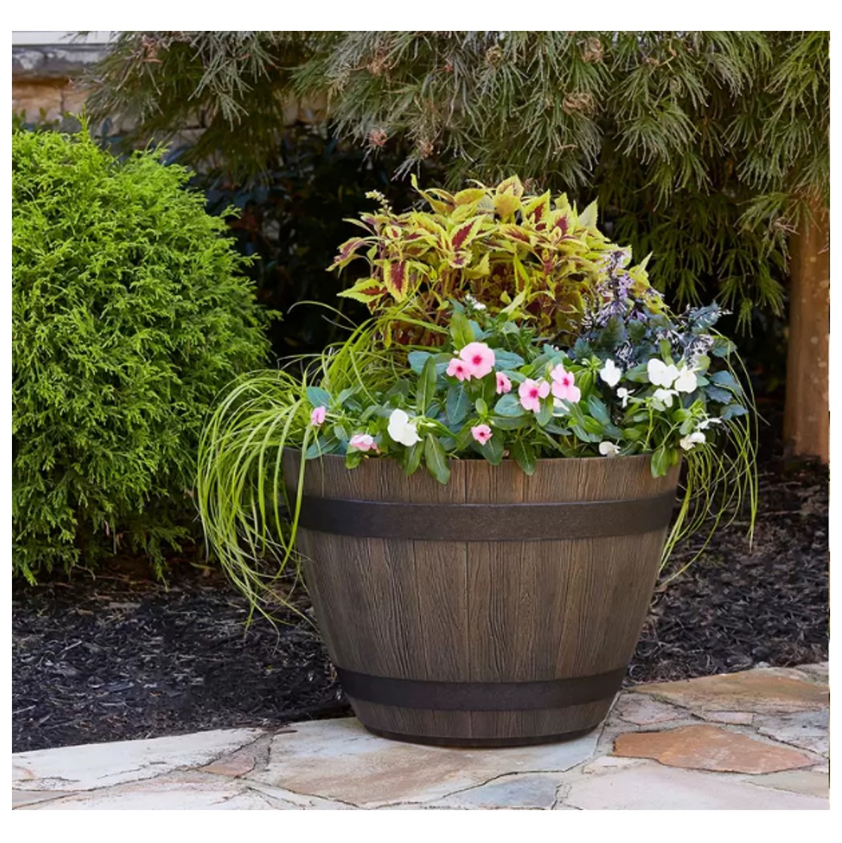 Macetas Tipo Barril, Att Southern 5 Piezas