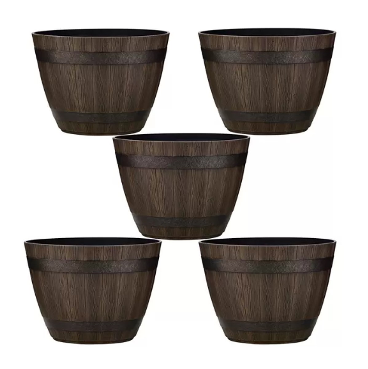 Macetas Tipo Barril, Att Southern 5 Piezas