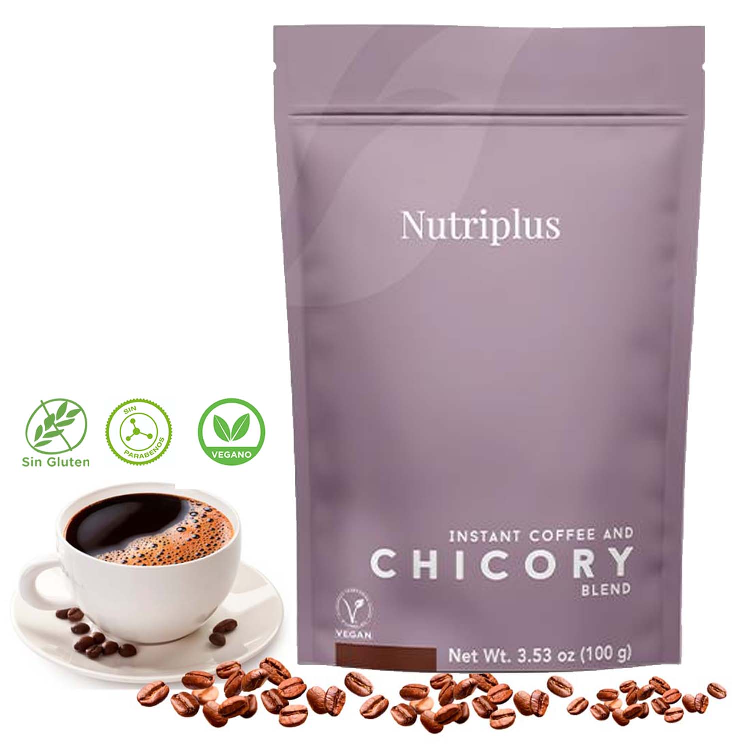 CAFÉ INSTANTANEO Nutriplus Café Mezcla de Achicoria 100gramos