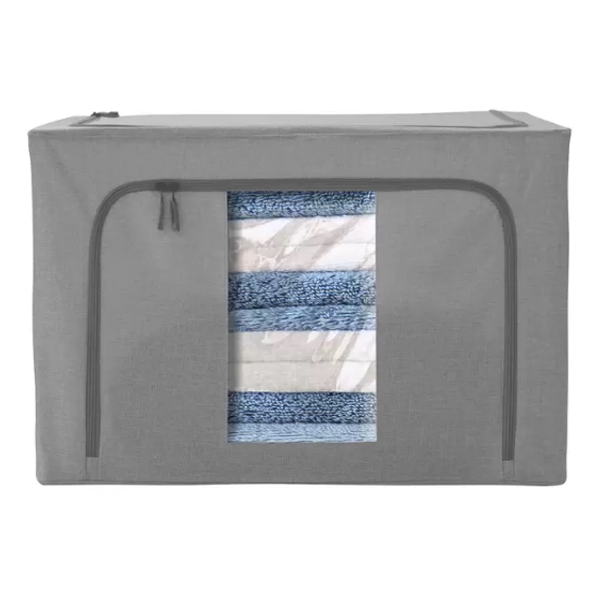 Set De 2 Cajas Flexibles De Almacenamiento Grises, Ag Box