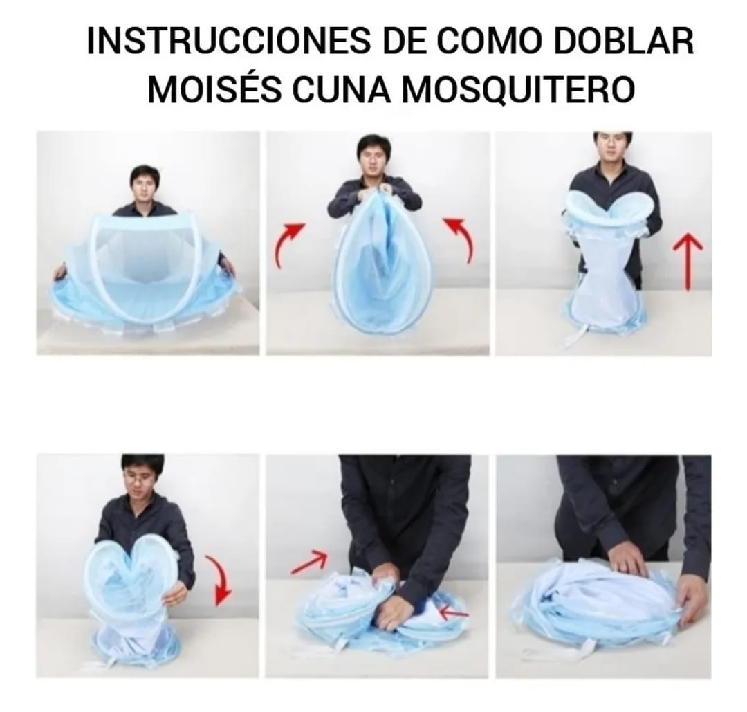 Moisés Plegable Portátil Cuna Mosquitero Para Bebe Corral