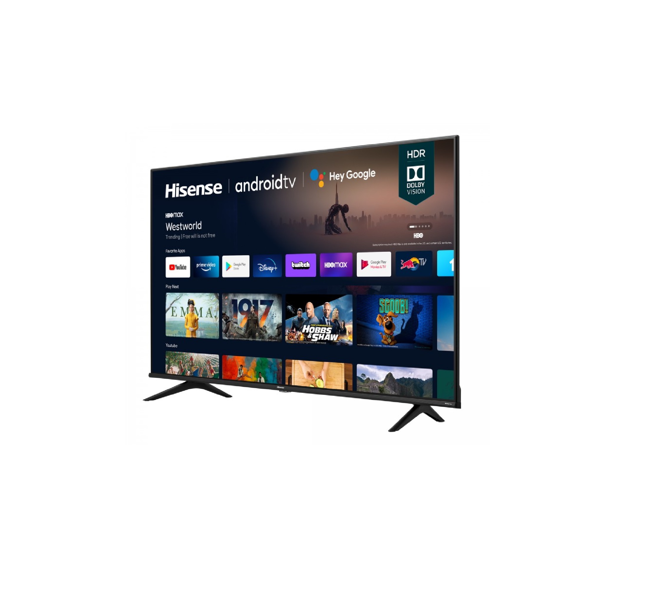  Hisense - Televisión Smart 55A6H serie A6, de 55 pulgadas, con  resolución 4K UHD, con Google TV, control remoto de voz, Dolby Vision HDR,  DTS Virtual X, modos deportivos y de