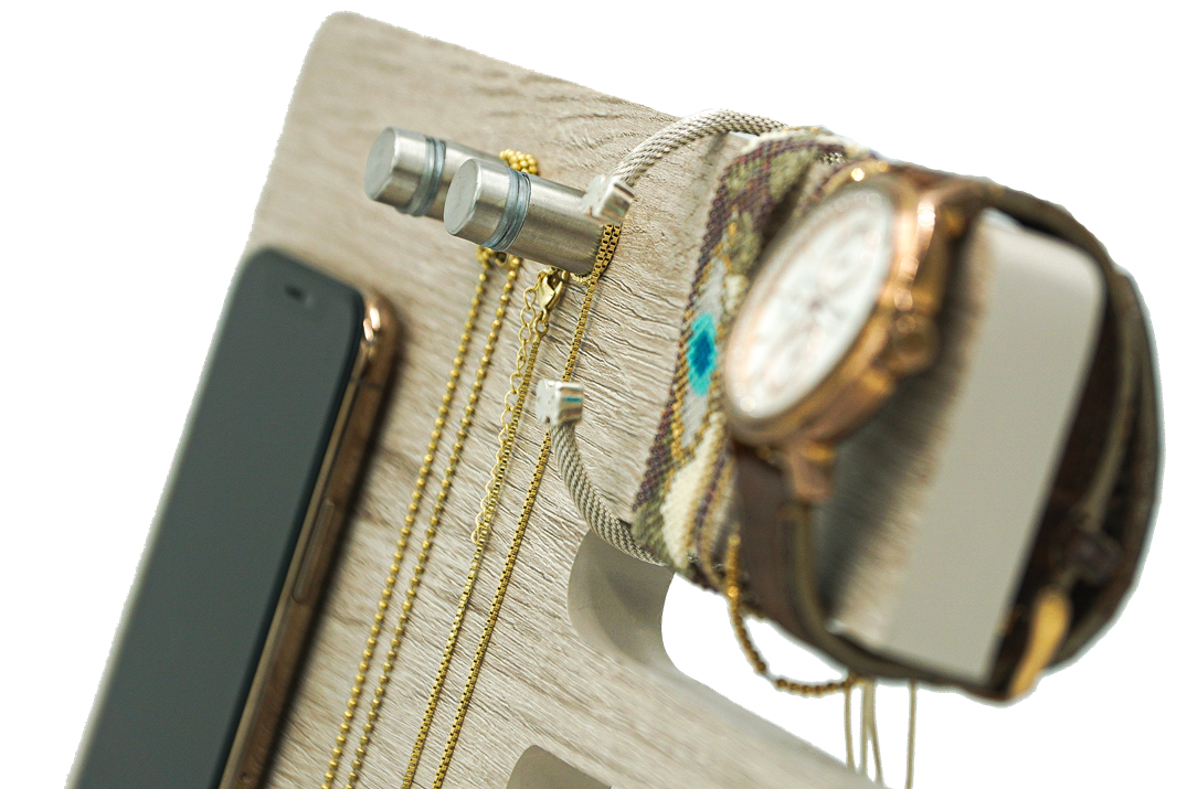 Namore Regalo para Mujer, Mamá, Organizador para Buró y Escritorio para Celular Aretes Collares Relojes Monedas y más..