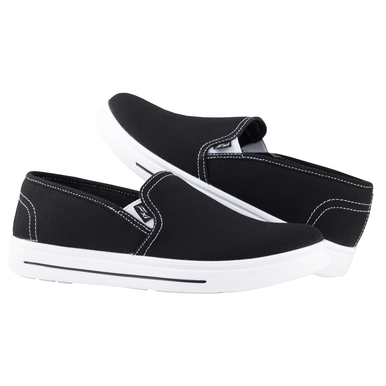 TENIS DE METER ESTILO SLIP ON CLÁSICOS FLEXI 101813 NEGRO