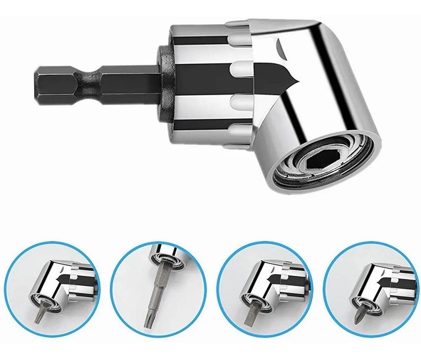 Juego De Destornillador De Ángulo Recto 105 Grados Taladro