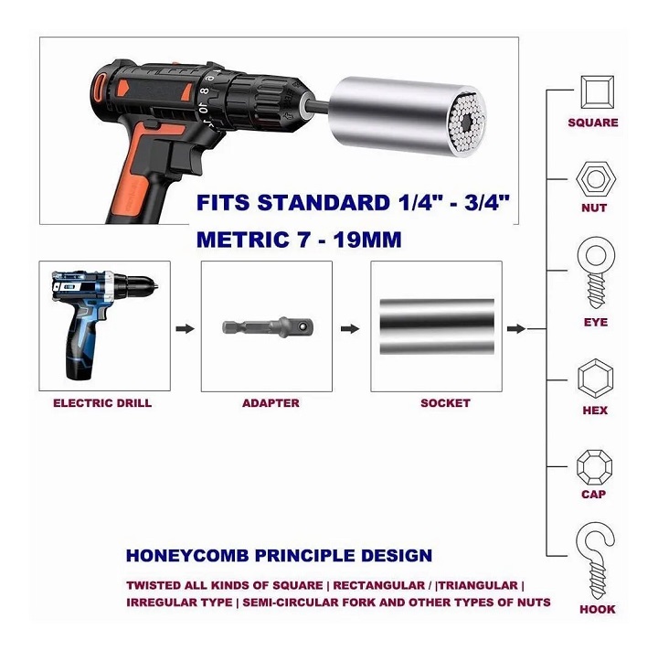 Juego De Destornillador De Ángulo Recto 105 Grados Taladro