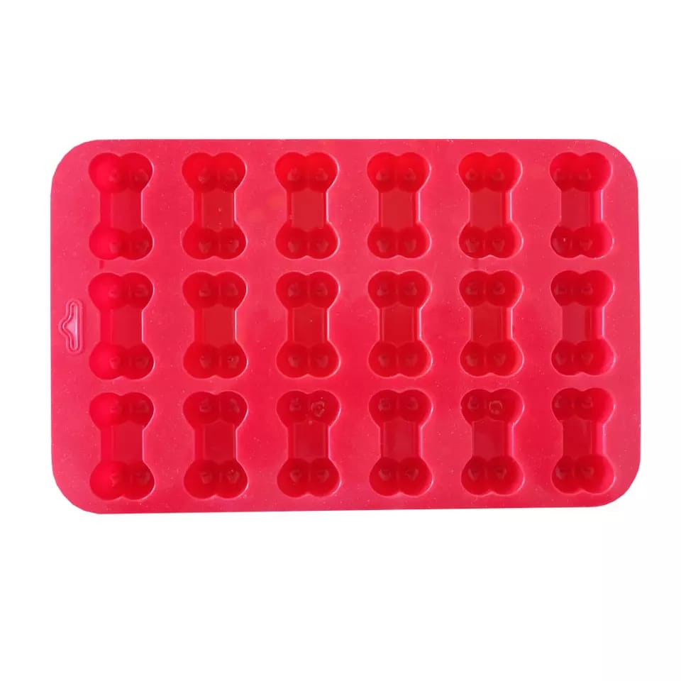 Molde De Silicon 18 Mini Hueso De Perro, Repostería, Jabón