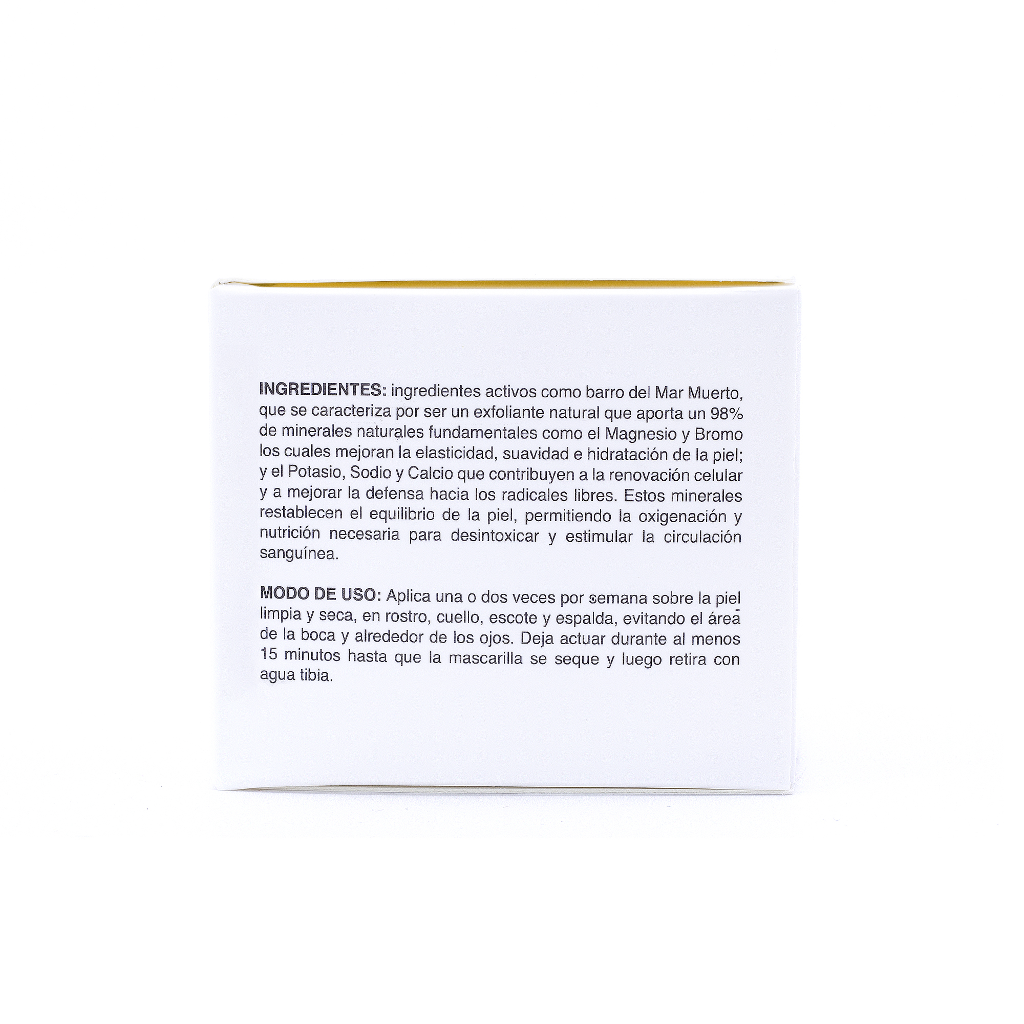 Mascarilla Hidratante Con Barro del Mar Muerto