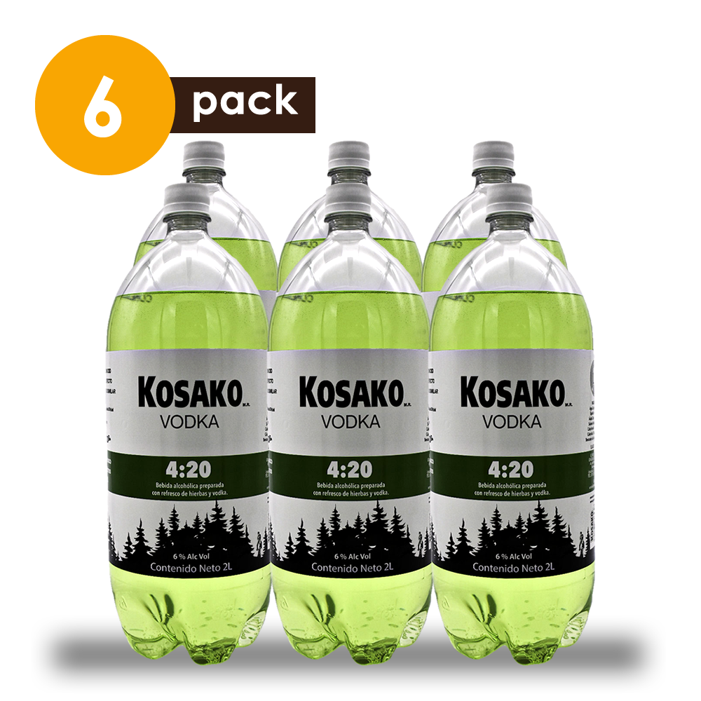 Vodka Kosako 4:20 2 litros 6 Pack