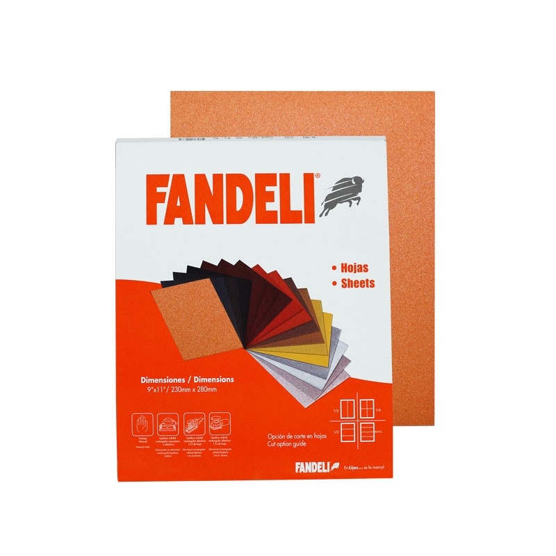 Lijas Para Madera K61 Fina Fandeli Paquete 50pz 00084