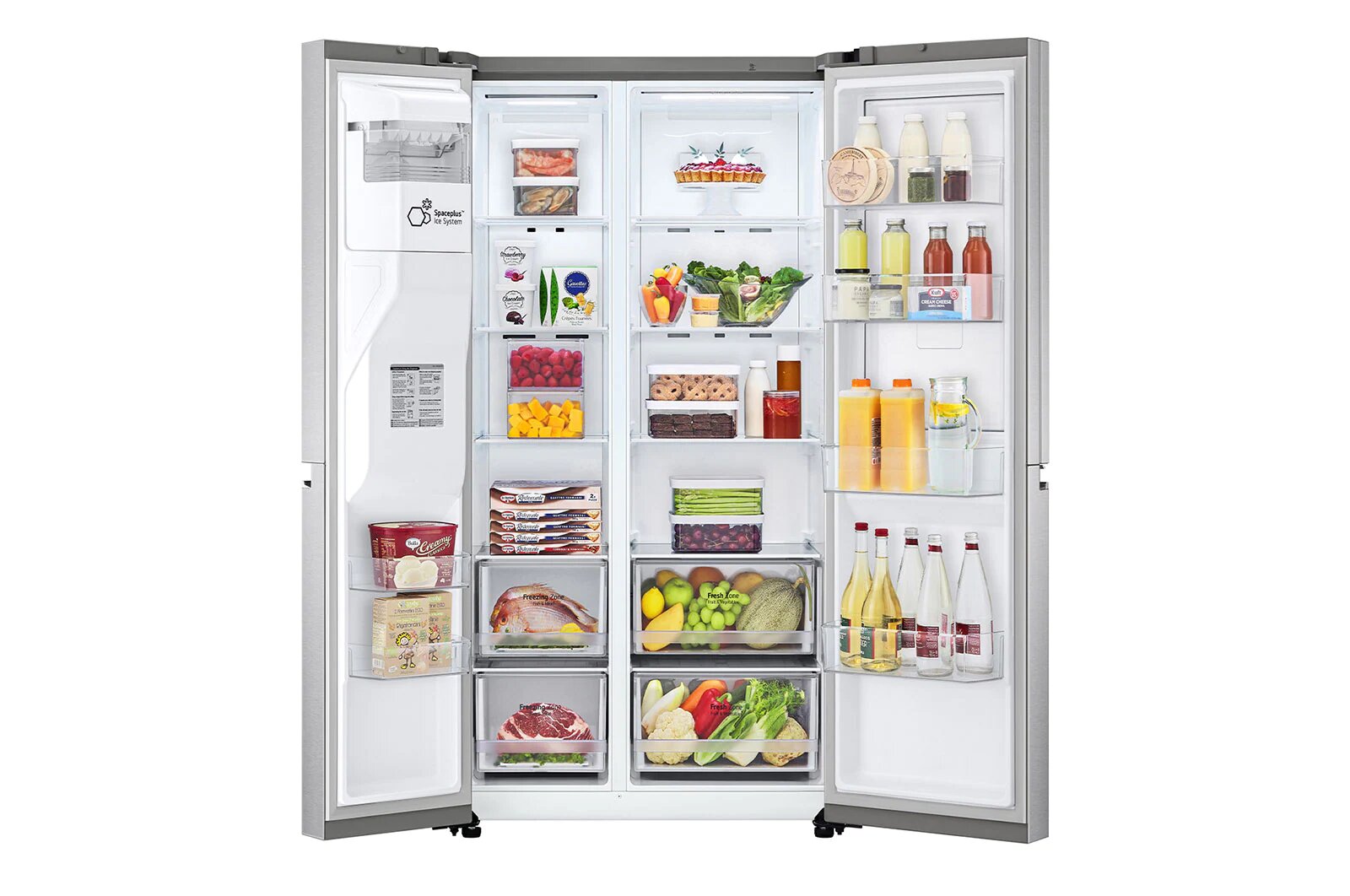Refrigerador LG VS27JS Duplex 2 Puertas Fabrica de Hielo Acero Inoxidable 