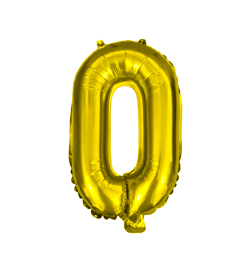 Globos de Numero 0 de papel de aluminio de 14 pulgadas oro plata rose gold azul rey fuchsia rosa rojo negro arcoíris pastel