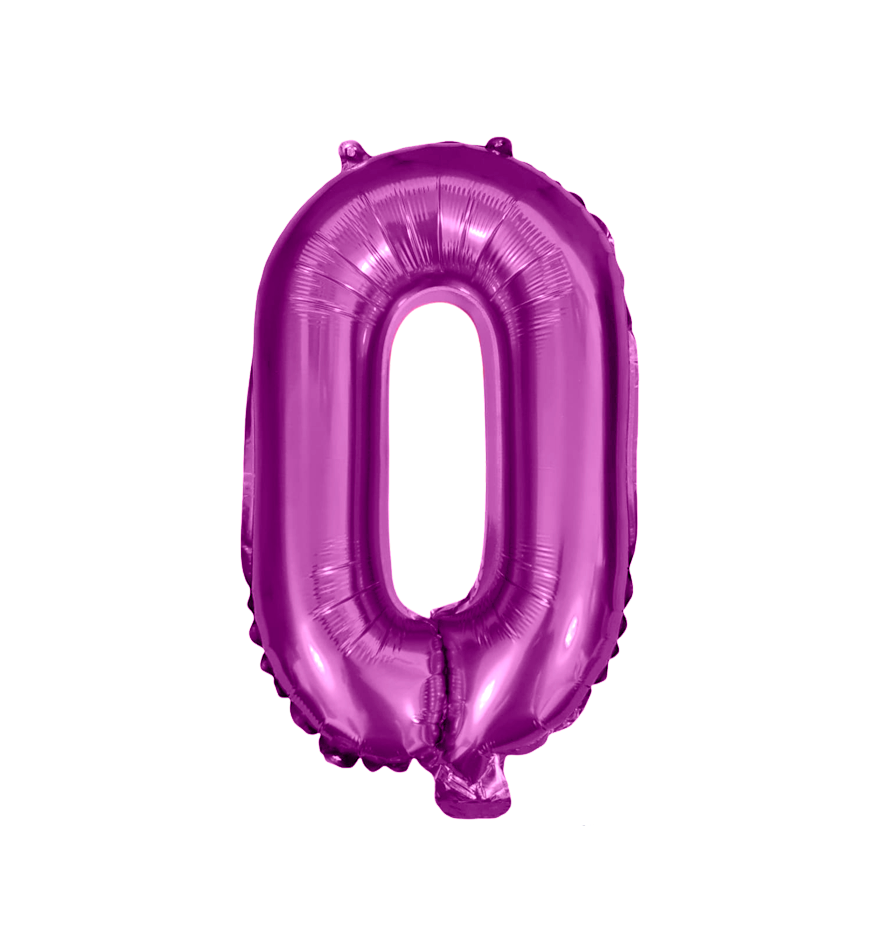 Globos de Numero 0 de papel de aluminio de 14 pulgadas oro plata rose gold azul rey fuchsia rosa rojo negro arcoíris pastel