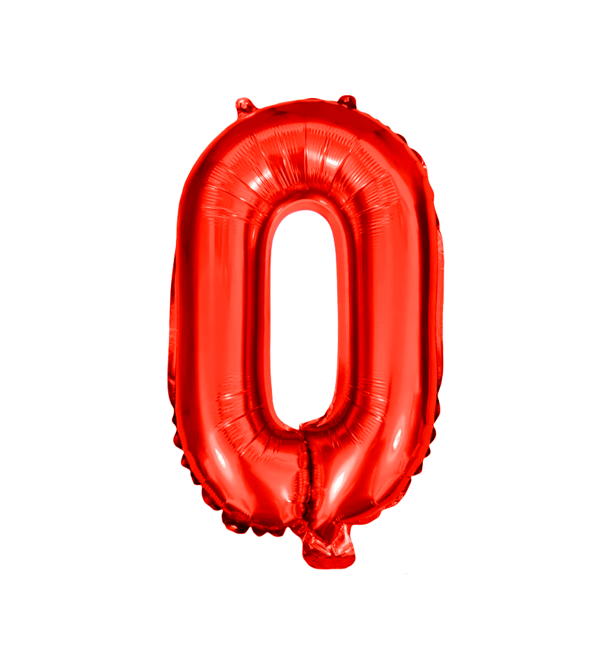 Globos de Numero 0 de papel de aluminio de 14 pulgadas oro plata rose gold azul rey fuchsia rosa rojo negro arcoíris pastel