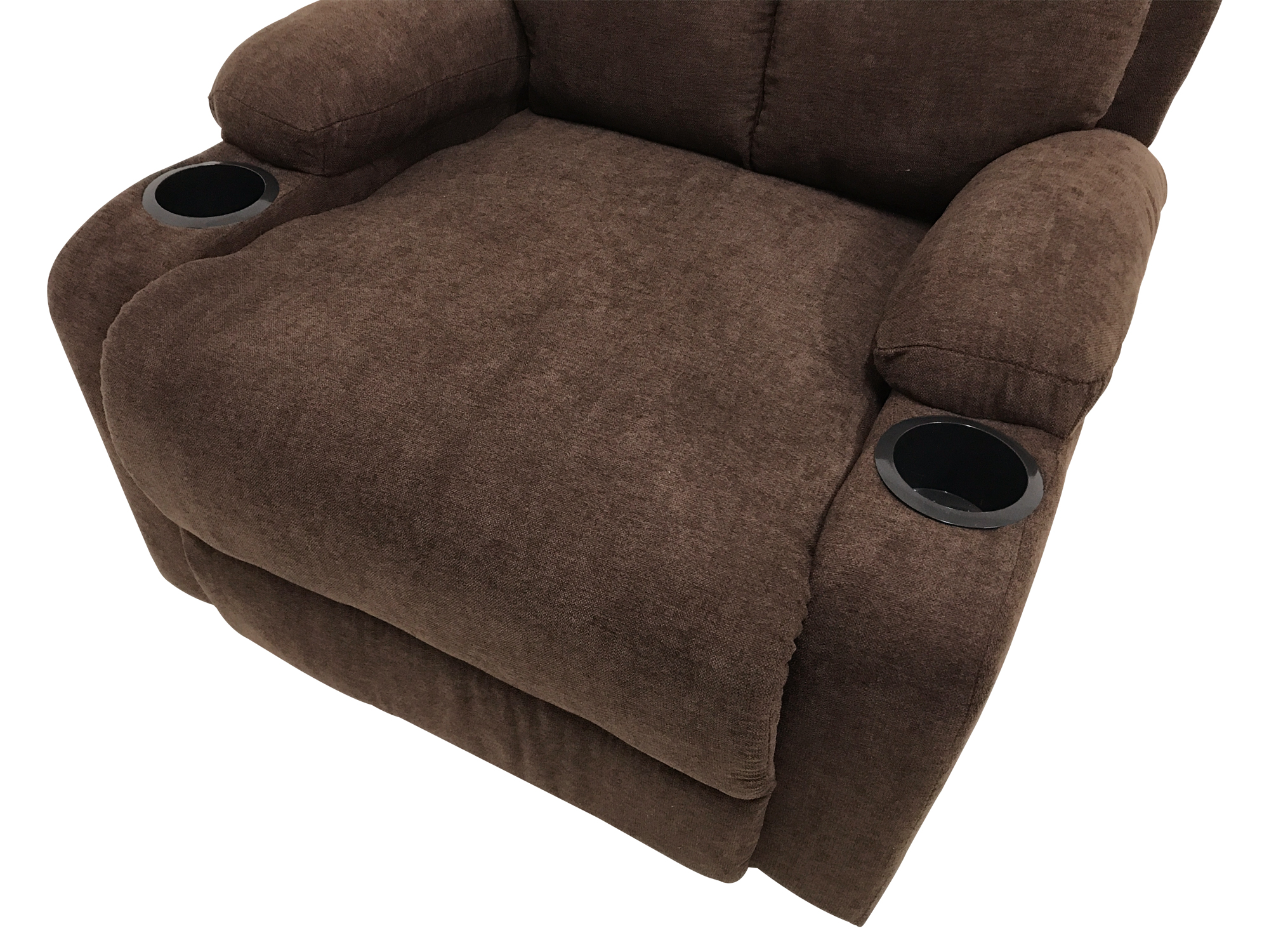 Reclinable Reposet De Tela Brady Color Chocolate