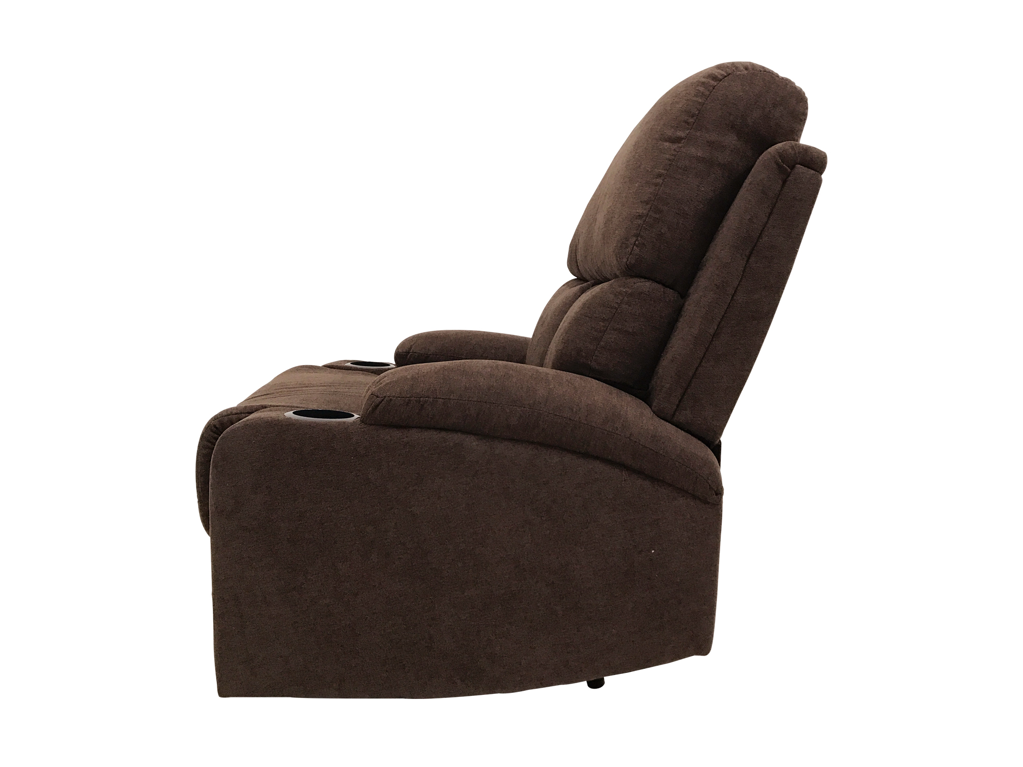 Reclinable Reposet De Tela Brady Color Chocolate